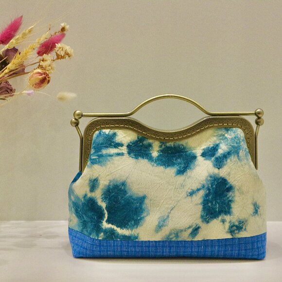 japanese bag, handmade bag, evening clutch, clutch bag, clutches, clutch purse - Picture 1 of 9